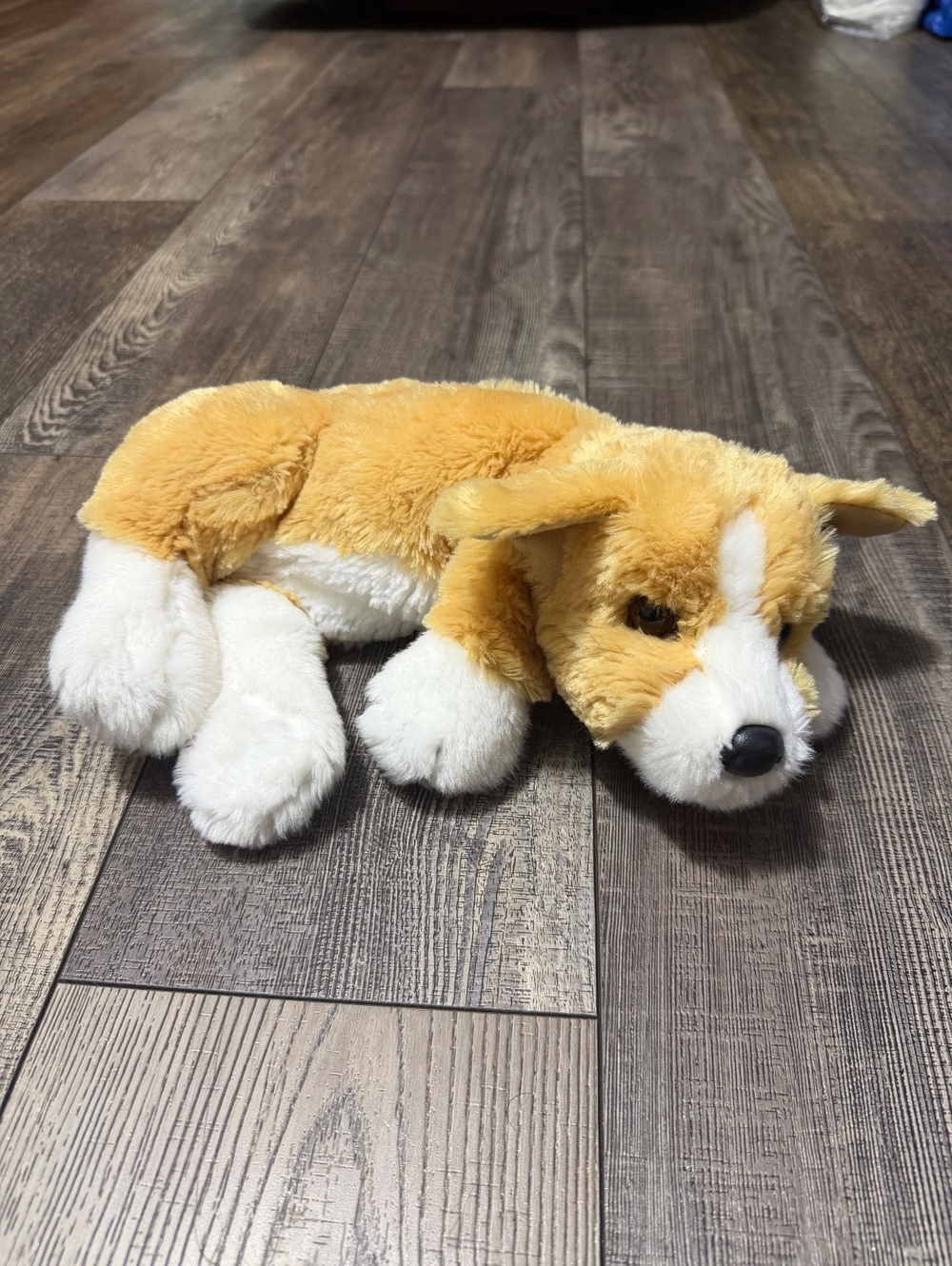Douglas Rudy Corgi "Cuddle Toy" Plush Dog Laying Down “12”